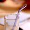 Manufacturer Custom Eco Friendly Reusable Borosilicate Transparent Painted Drinking Glass Straw Smoothie Glass Straws Set