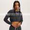 Womens Long Sleeve Casual Crop Hoodies Custom Fall Warm Loose Pullovers
