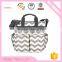 New design factory price polyester material chevron baby stroller bag