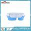 2 Sections Square Silicone Lunch Box Container collapsible lunch school box