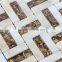 Mix Travertine And Glass Mosaic And China Supplier New Design House Plan House Good Qulity Cheap Price Wall Mosaic Tile