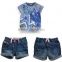 2015 baby boy clothes boutique top and pants 2pcs baby boy outfit sets