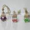 Shenzhen Lihome custom shape hanging car perfume bottles with flower decial