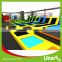 Large Size Custom Made Indoor Trampoline Games, Kids Indoor Trampoline Games Park with Foam Pit and Dodgeball