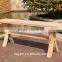 oudoor wooden curved patio furniture