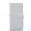 White premium PU leather case with wallet & card holder unique for Samsung Galaxy S6