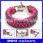 wholesale fashion custom paracord bracelet 550