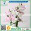 2016 Wholesale 5 heads Multicolor Artificial Flowers Lily Real Touch Bouquet Wedding Bridal Home Declarative flowers
