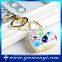 Metal Alloy Bag Shaped Gemstone Keychain Personalized Keychain For Key/Handbag Purse Decoration K0105