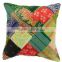 Handmade vintage kantha patchwork cushion covers-Indian old saree patchwork cushion cover