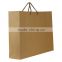 flat handle pantone color printing kraft brown paper bag