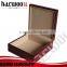 High-end red craft wooden gift box with velvet lining
