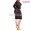 Fashion Sleveless Plus Size Short Fat Women's Evening Dress