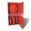 Double door stainless steel fire hose reel and fire extinguisher cabinet (vertical door type)
