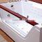 Chinese sexy tempered glass side acrylic massage bathtubs