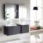 Double basin small free standing european modern bathroom vanity