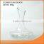 Clear handmade round single glass wine decanter with stopper
