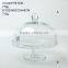 Dessets tray glass transparent covered cake plate with dome cake stand