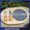 Decorative wooden serving board with slate stone inlay