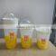 disposable single wall juice paper cup with lid