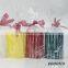 Home used no fragrance and coloured taper pillar shaped New Year decorative candle