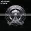 Wholesale clear glass charger plate with gold / silver beaded for wedding , cheap price