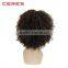 OEM factory cheap price 2016 new popular style 100% Japanese fiber afro kinky curly synthetic wig, jerry curl synthetic hair wig
