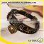 Snap Heart Boys Imitation Leather Bracelet Factory