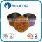 Custom two layers round tin can with various colors, metal tin box