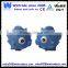Eco-friendly blue rubber ocean animal blowfish floating kids toy
