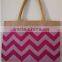 2016 CHEVRON JUTE SHOPPING BAG