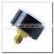 High quality black steel brass internal compound vacuumeter