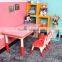 Height adjustable children study room furniture study table and chair for home study room