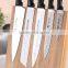6 pcs forged pom handle kitchen knife set 440 stainless steel blade with magnetic bamboo knife block