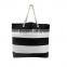 Nautical Rope Handle Tote stripe/chevron canvas beach bag