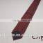 2016 latest design brick red striped microfiber necktie for man