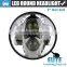 Halo 7 inch round led headlight round angle eyes auto circle projector headlights