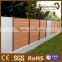 teak color outdoor wood plastic composite privacy fence