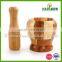 High Quality Wooded Mortar and Pestle Set Wholesale