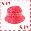 Ladies Girls Rain Hat Wholesale Foldable Travel Bcuket Cap Hat