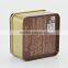 small square wedding gift tin box,small jewelry box for ring packaging,metal box for jewelry necklace