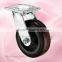 Zinc Bracket Heavy Duty PVC Caster Wheel With Side Brake