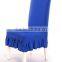 Pleated shirt short spandex chair cover Many colors