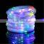 33ft 100 LED Solar Rope Lights, Waterproof Outdoor Rope Lights, Red/Green/Blue/Warm White