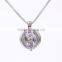 Eye Shape Love Heart Locket Necklace Aromatherapy Essential Oil Perfume Fragrance Diffuser Necklace Wholesales