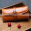 fancy genuine leather long style woman clutch wallet oem wallet