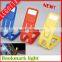 China supplier promotion gift low cost factory price foldable bookmark light 2016