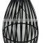 Home decor black iron wire candle lantern,metal candle lantern set of 2