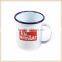 New design of promotion item Personalised Enamel Blackboard coffee Mug by SOPHIA VICTORIA JOY in stockage