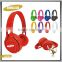 SNHALSAR S818 colorful stereo bass children wired headphones consumer electronics headsets